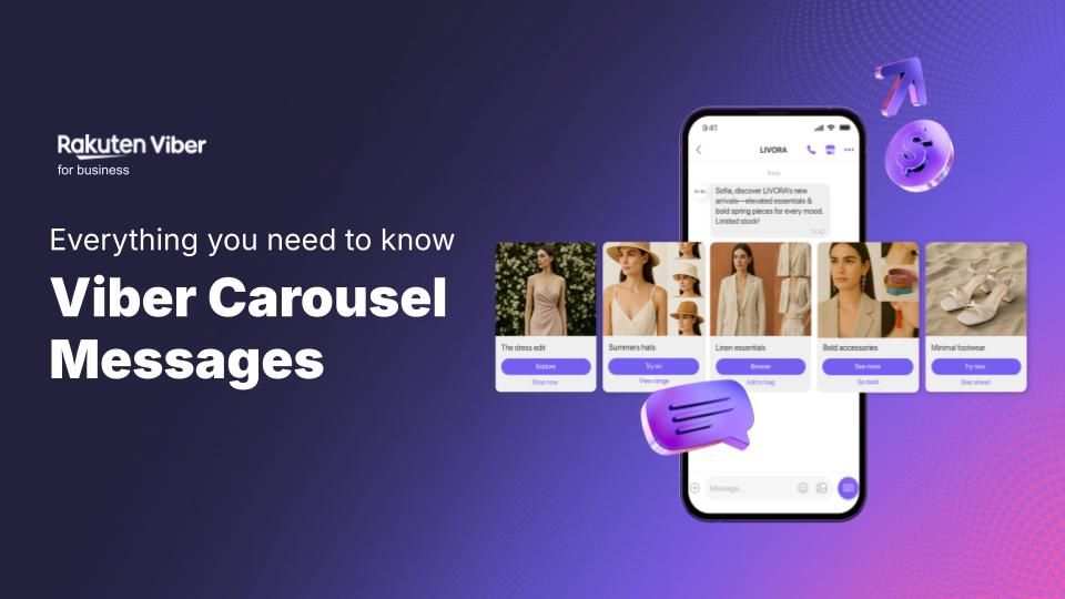 Viber Carousel Messages: Why, when, and how to use them